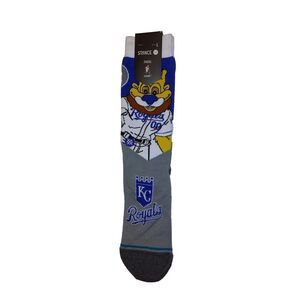 Stance Kansas City Royals MLB Royals Mascot Socks Large Men's 9-13 NWT